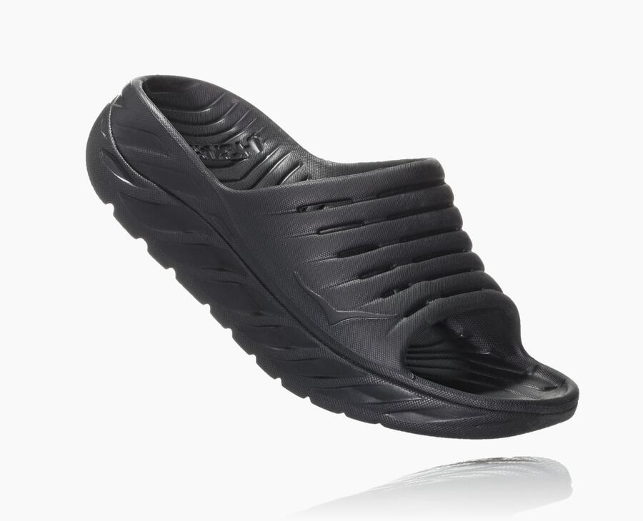 Hoka One One Womens Slide - ORA Recovery - Black - PGLA39816